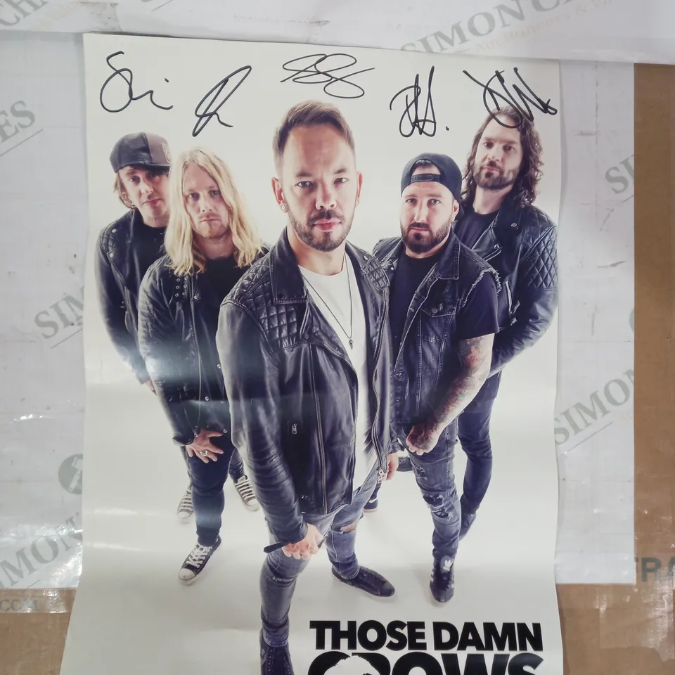 LOT OF 3 SIGNED THOSE DAMN CROWS POSTERS