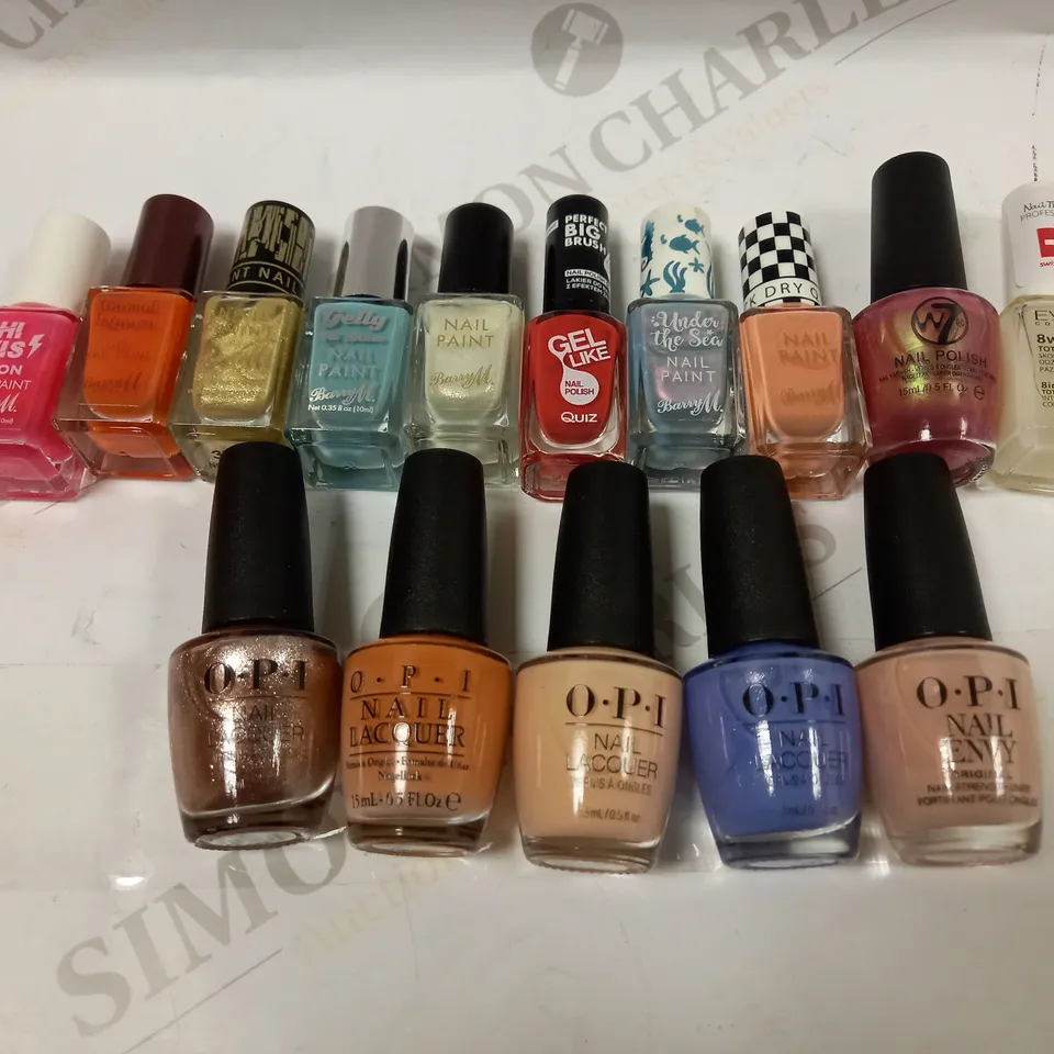 PREMIUM BRAND NAIL POLISH LACQUER APPROX. 15 ITEMS 