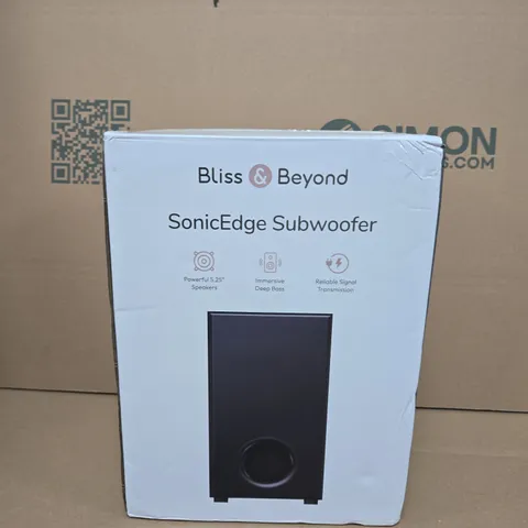 BLISS & BEYOND SONICEDGE SUBWOOFER – BOXED