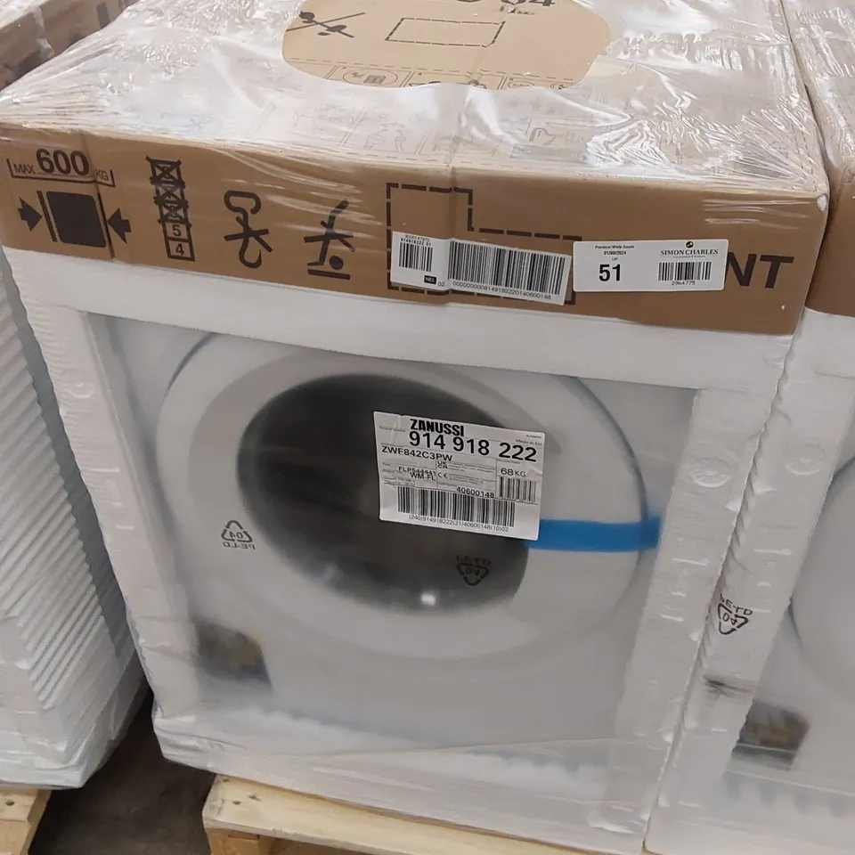 ZANUSSI ZWF842C3PW WASHING MACHINE, 8KG, 1400 SPIN, WHITE, C RATED