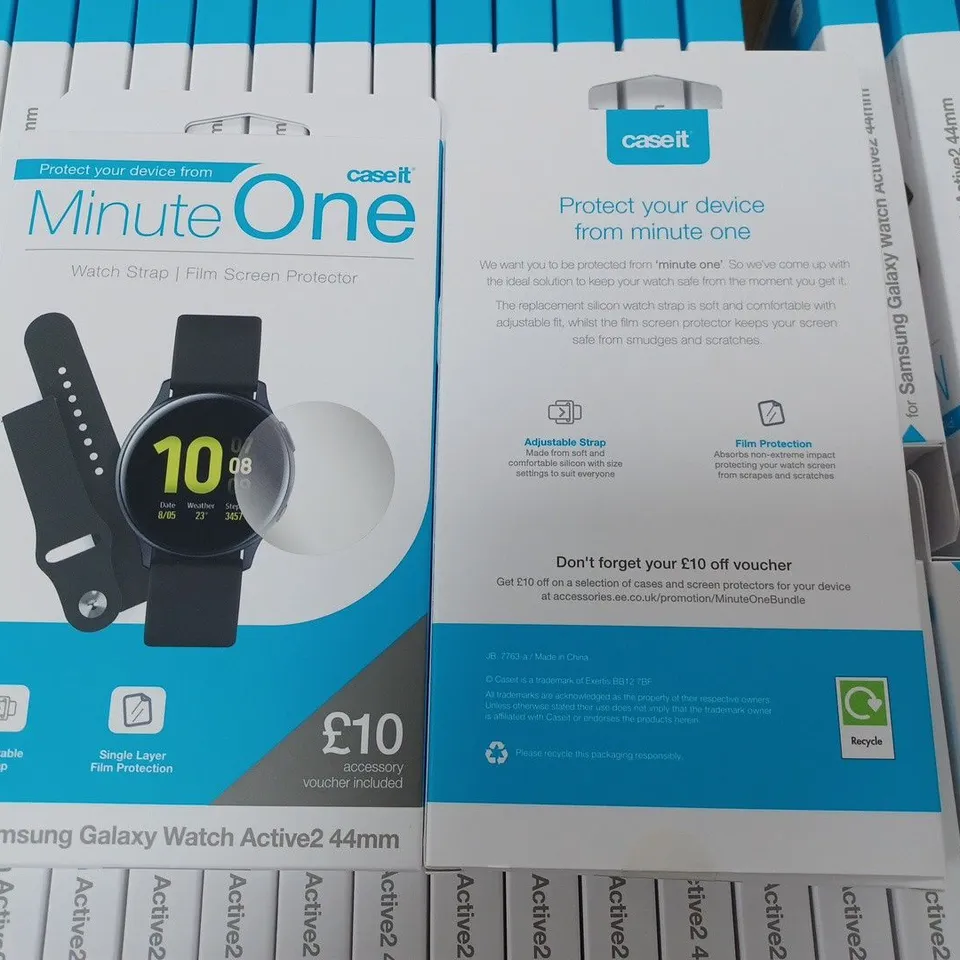 LOT OF APPROXIMATELY 88 CASE IT MINUTE ONE CASES FOR SAMSUNG GALAXY WATCH ACTIVE2 44MM