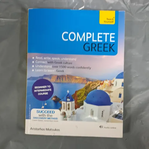 TEACH YOURSELF COMPLETE GREEK BOOK