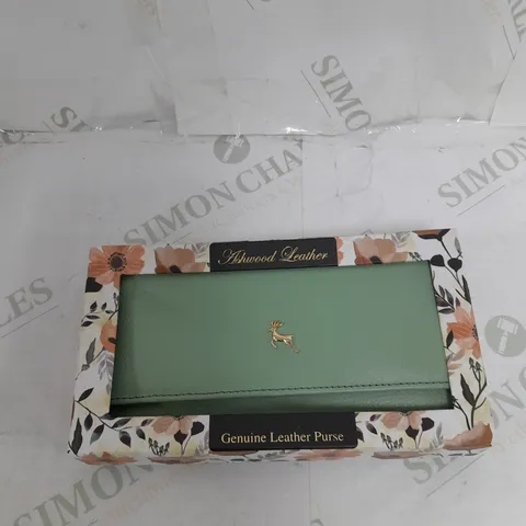 ASHWOOD LEATHER PURSE IN GREEN