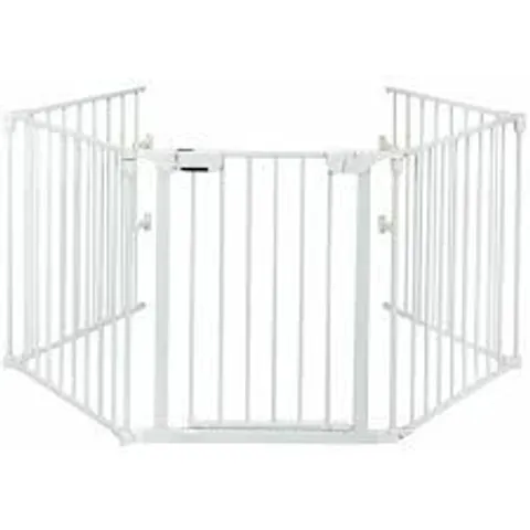 BOXED 5 PANEL BABY SAFETY PLAYPEN FIREPLACE BARRIER GATE ROOM DIVIDER - WHITE (1 BOX)