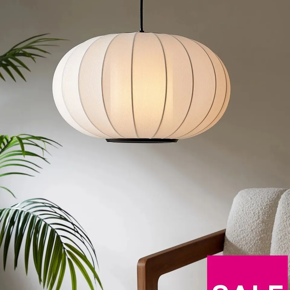WHITE FABRIC PENDANT