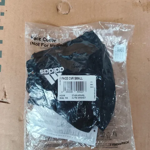 BAGGED ADIDAS FACE COVER IN BLACK SIZE SMALL