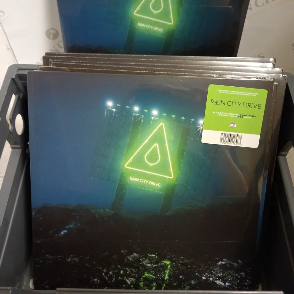 BOX OF APPROX 10 RAIN CITY DRIVE SEALED VINYLS