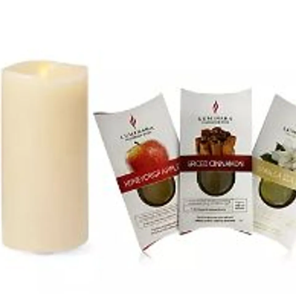 LUMINARA FLAMELESS CANDLE WITH 3 PODS AND REMOTE