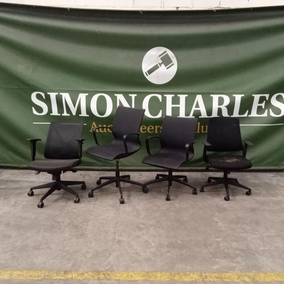 8 x ASSORTED SWIVEL OFFICE CHAIRS