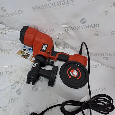 BLACK & DECKER 400W HAND HELD PAINT SPRAYER HVLP200-GB