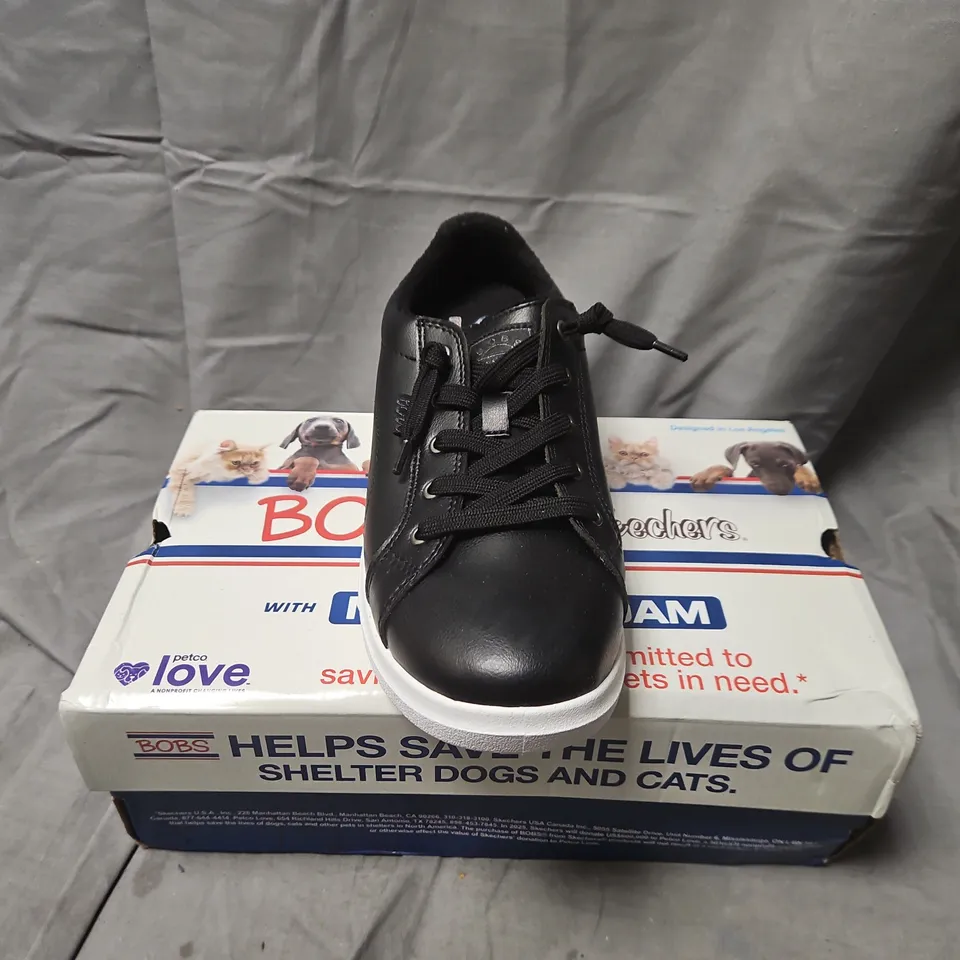 SKECHERS BOBS D’VINE INSTANT DELIGHT BLACK SNEAKERS – MEMORY FOAM - UK 5.5