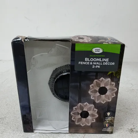 SMART SOLAR BLOOMLINE FENCE & WALL DÉCOR – 2-PACK OUTDOOR SOLAR LIGHTS