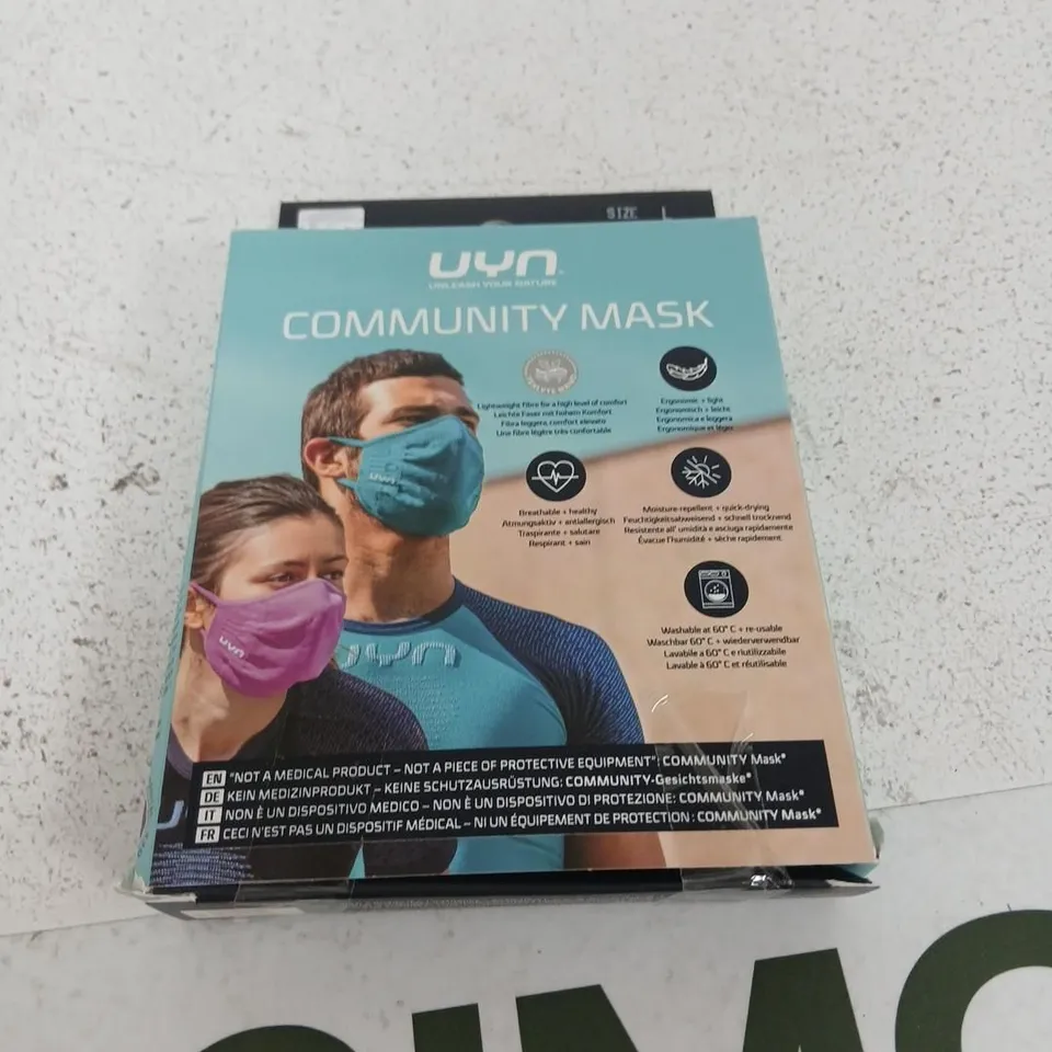 APPROXIMATELY 60 BRAND NEW UYN COMMUNITY MASKS