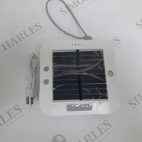 AURAGLOW WHITE USB & SOLAR RECHARGEABLE STRING LIGHTS