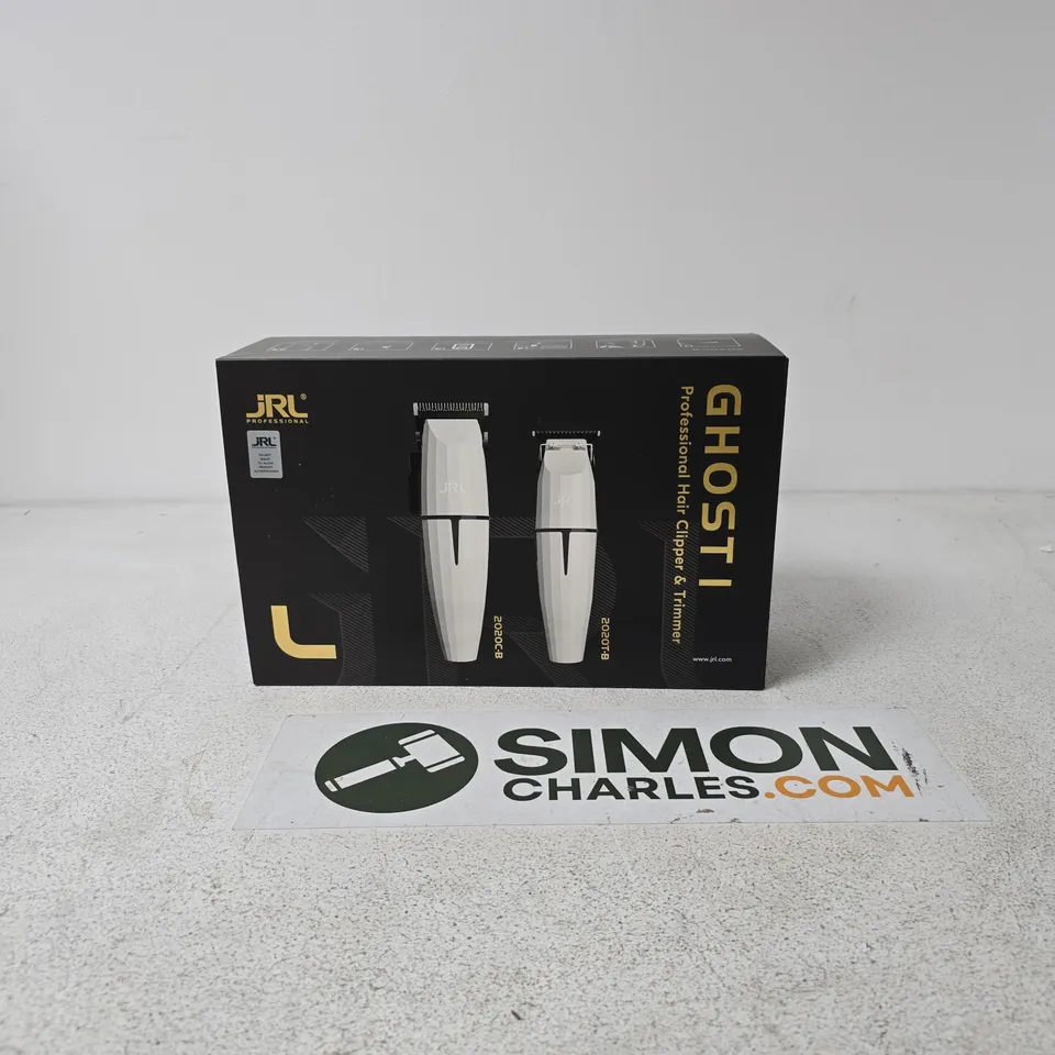 JRL GHOST HAIR CLIPPER & TRIMMER – PROFESSIONAL BOXED KIT 