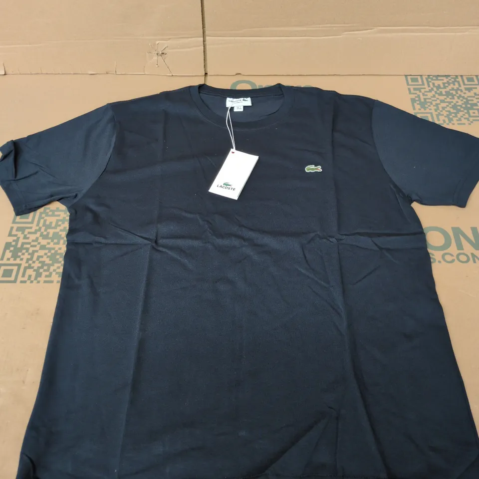 LACOSTE CLASSIC FIT TEE IN BLACK - US XXL