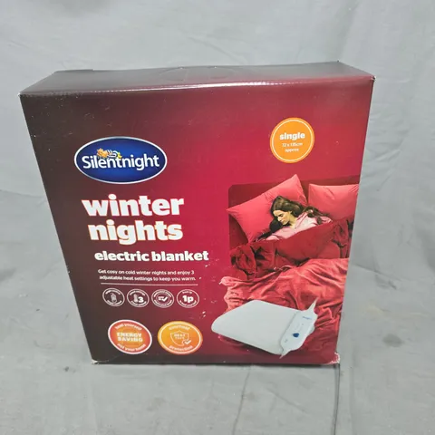SILENTNIGHT WINTER NIGHTS ELECTRIC BLANKET - SINGLE 