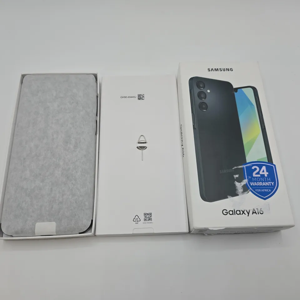 BOXED SAMSUNG GALAXY A16 4/128GB IN BLACK - SM-A165F