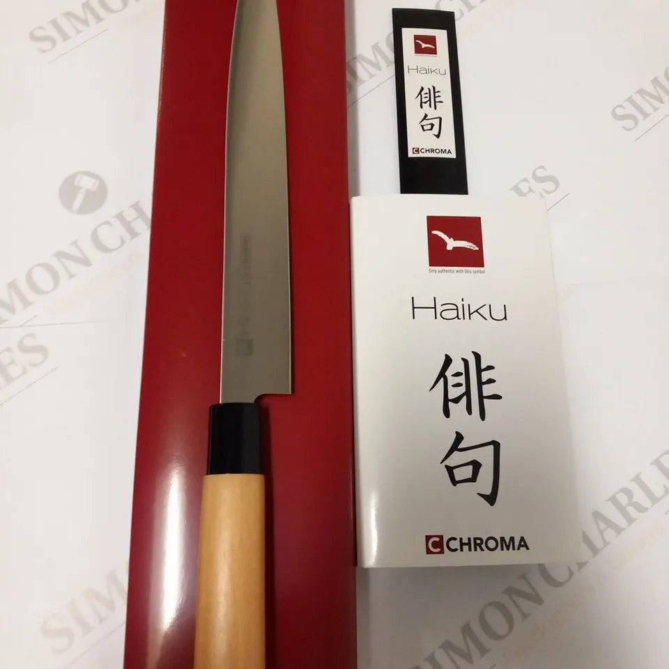 BRAND NEW BOXED CHROMA HAIKU H09 26CM CARVING KNIFE