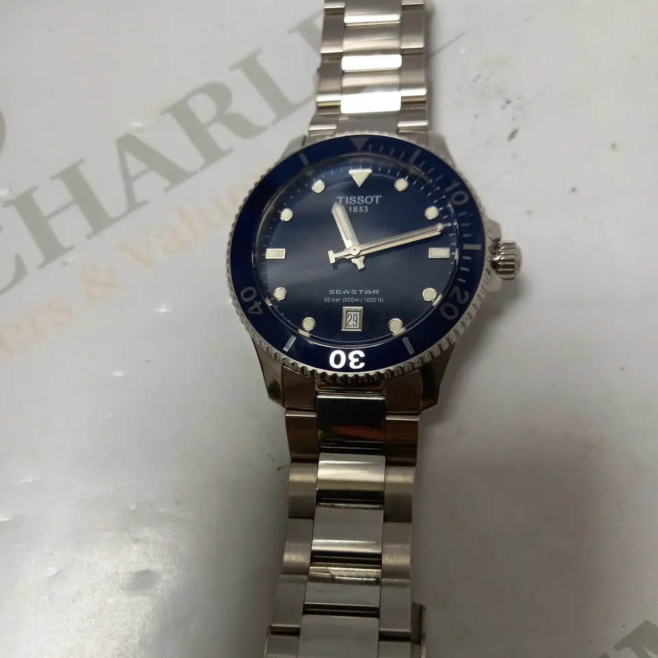 TISSOT SEASTAR 1000 CHRONOGRAPH WITH STAINLESS STEEL FOLDING CLASP