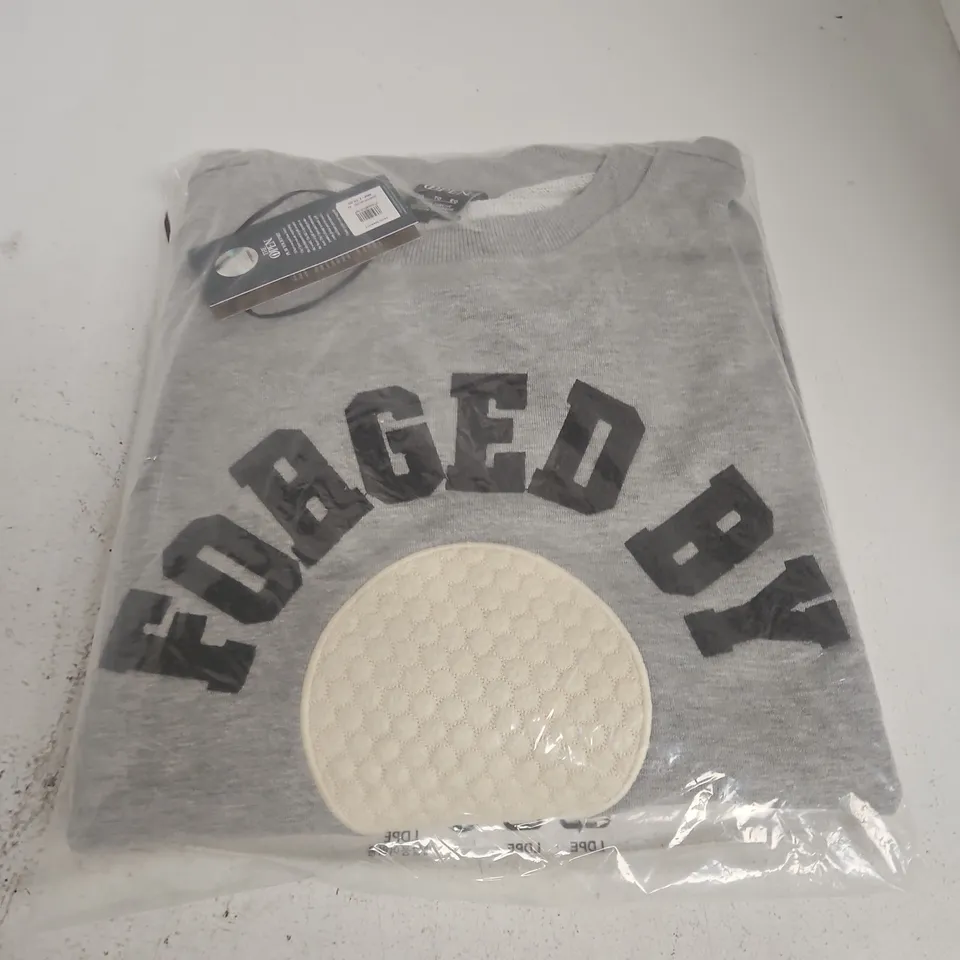 THE OPEN VARSITY SWEATSHIRT – GREY, OFFICIAL MERCHANDISE – SIZE XL