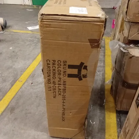 BOXED BAR STOOLS (SET OF 4) - BLACK (1 BOX)