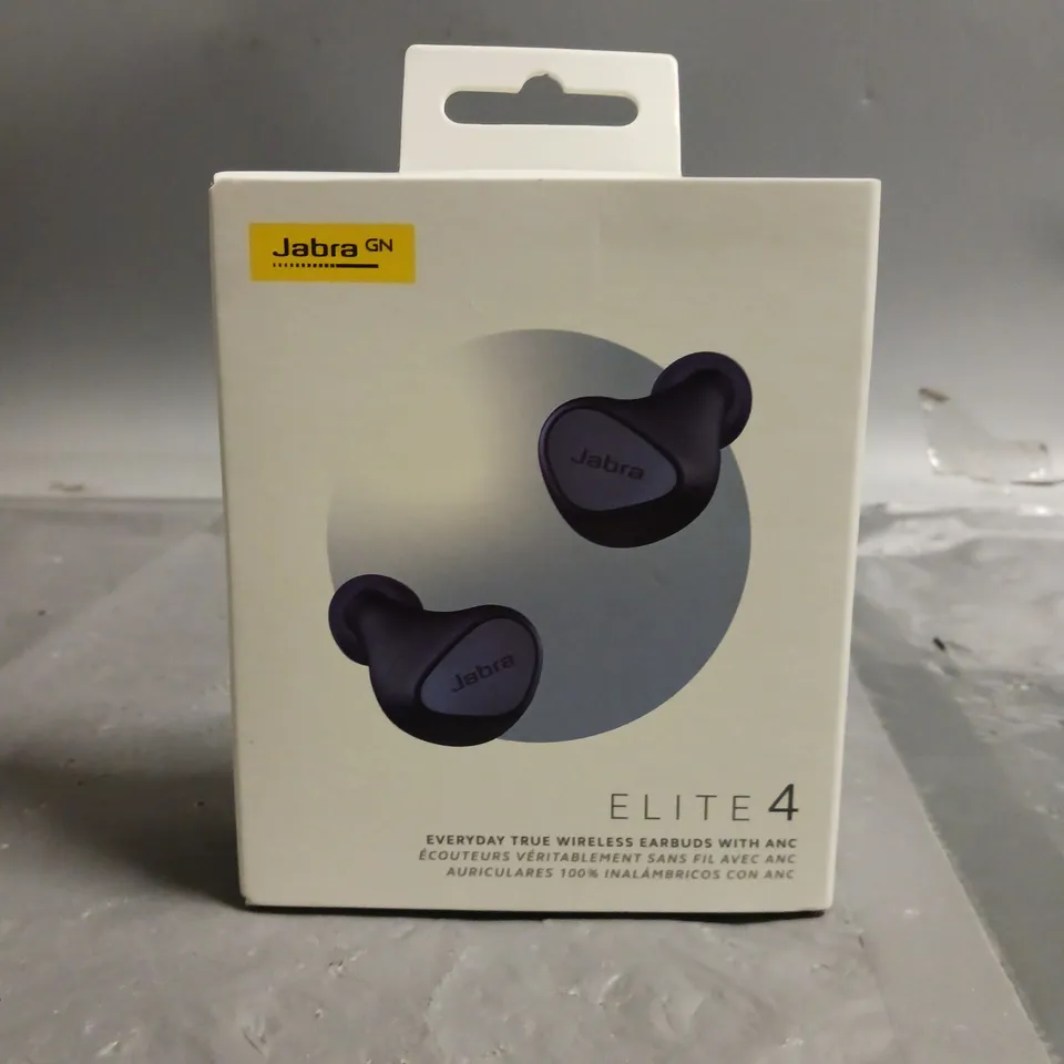 SEALED JABRA ELITE 4 TRUE WIRELESS EARBUDS