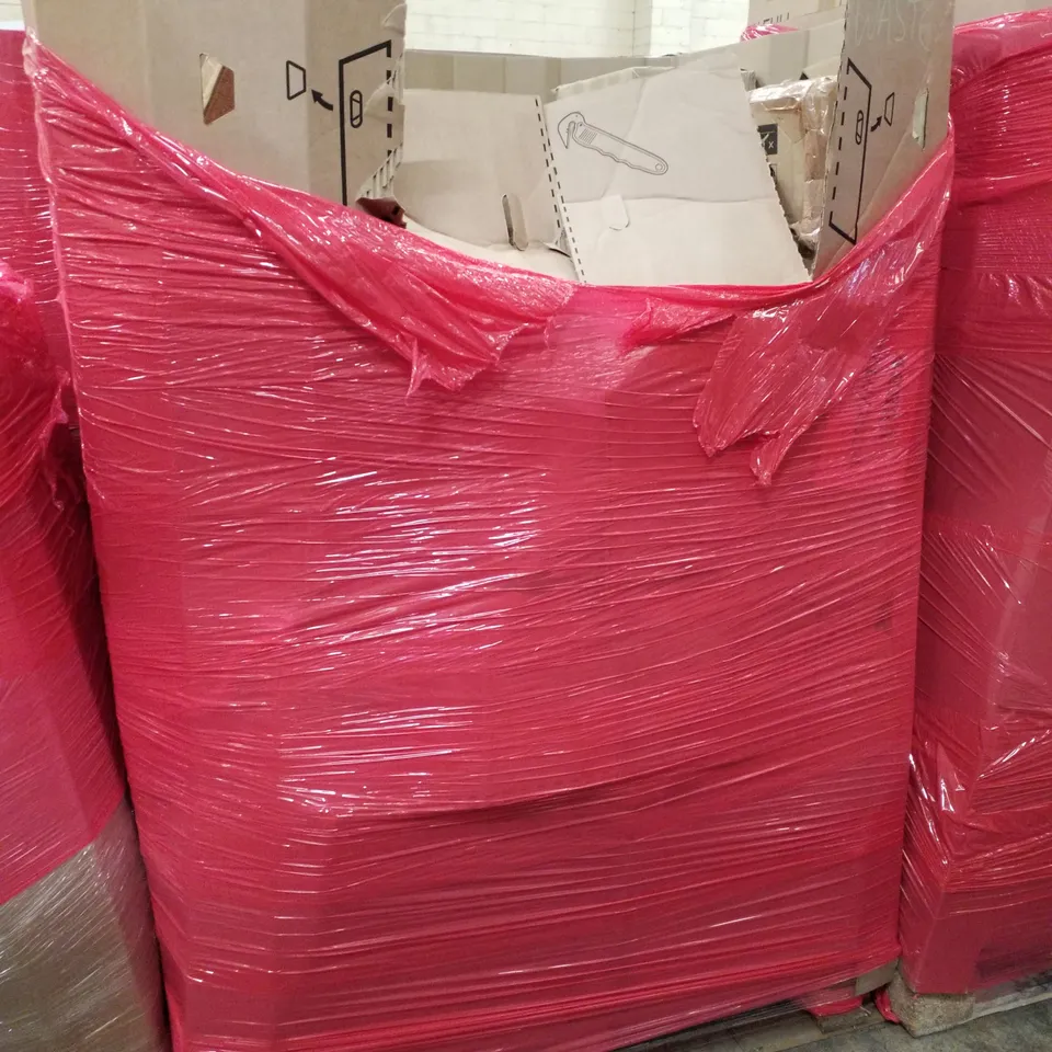 PALLET OF ASSORTED PRODUCTS INCLUDING AIR COOLER, LED CEILING FAN, PRESSURE WASHER, 6 PERSON TENT, TABLE BASE