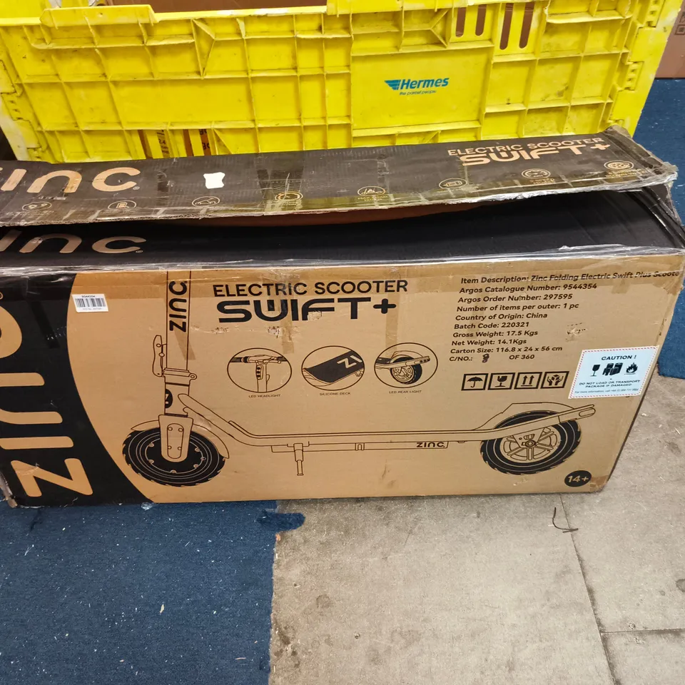 ZINC ELECTRIC SCOOTER SWIFT+ – BOXED