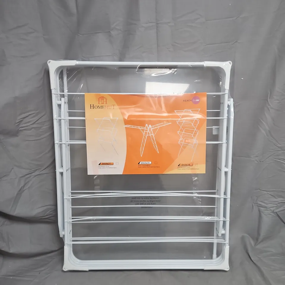 HOMEHUT FOLDING CLOTHES AIRER – WHITE - COLLECTION ONLY 