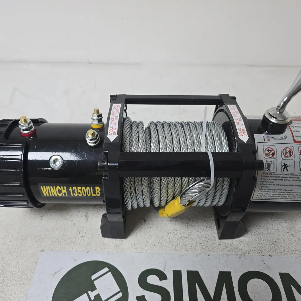 ELECTRIC WINCH 13,500 LB CAPACITY