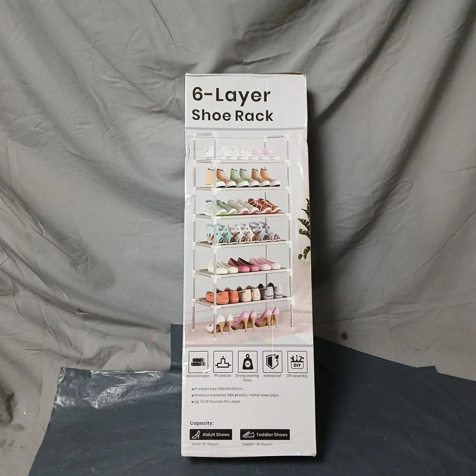 6 LAYER SHOE RACK BOXED