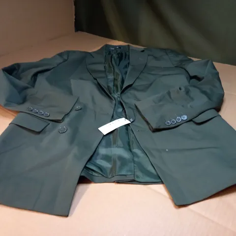 BOOHOO MAN KHAKI SUPER SKINNY DOUBLE BREASTED SUIT JACKET - SIZE 40