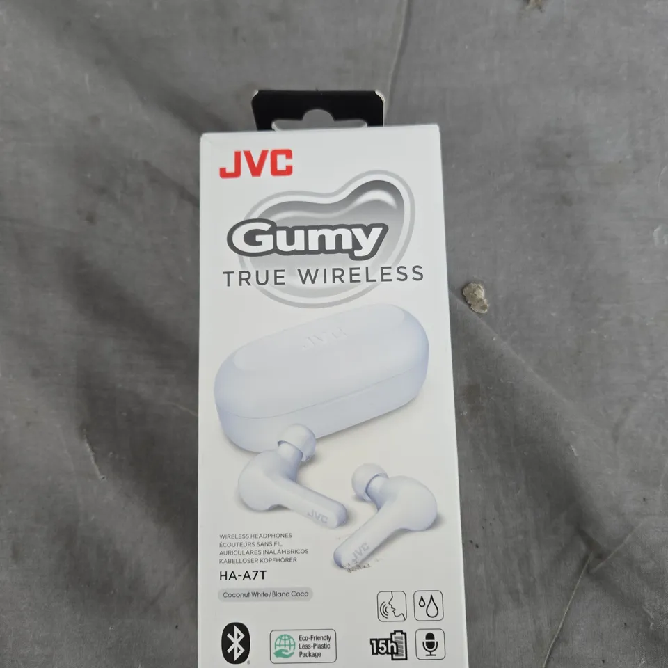 JVC GUMY TRUE WIRELESS EARBUDS HA-A7T – COCONUT WHITE