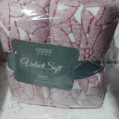 OUTLET COZEE HOME PLAIN TEXTURED PACK OF 3 VELVETSOFT THROWS