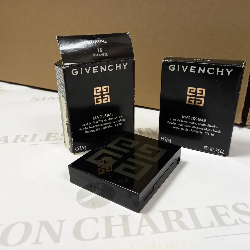 LOT OF APPROX 2 GIVENCHY MAT AMBER ABSOLUTE MATTE FINISH FOUNDATION