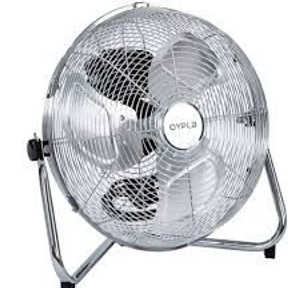 OYPLA ELECTRICAL 14" INCH CHROME 3 SPEED FLOOR STANDING GYM FAN HYDROPONIC