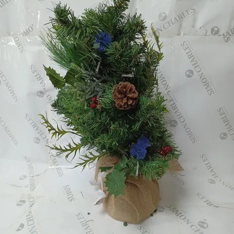 BOXED THISTLE TABLE TOP TREE PRE LIT