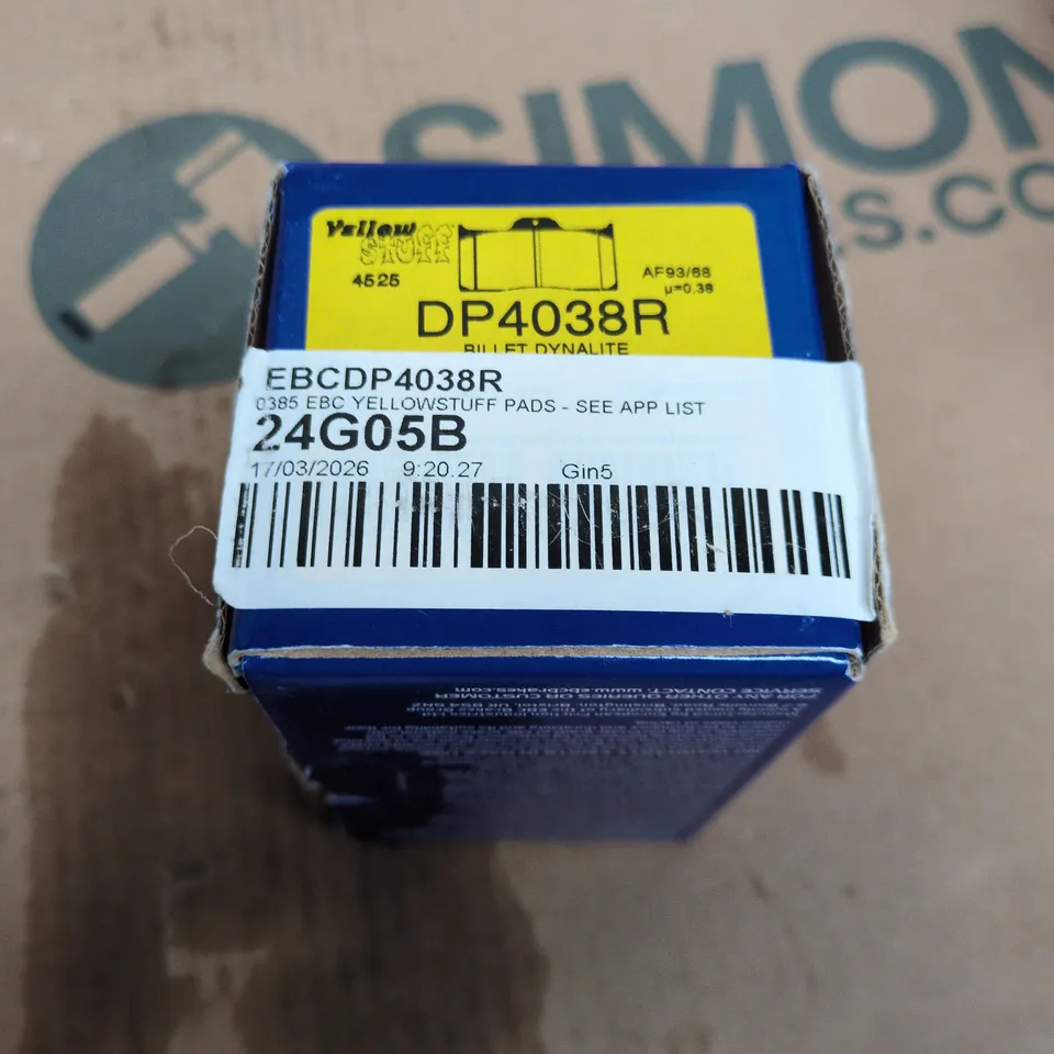 EBC DP4038R YELLOWSTUFF BRAKE PADS