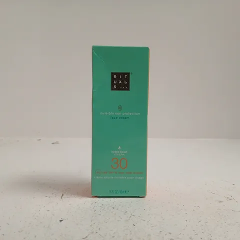 RITUALS THE RITUAL OF KARMA INVISIBLE SUN PROTECTION FACE CREAM SPF30 (50ML)