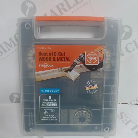FEIN BEST OF E-CUT WOOD & METAL STARLOCK APPROX 6PCS 3 52 22 967 01 0