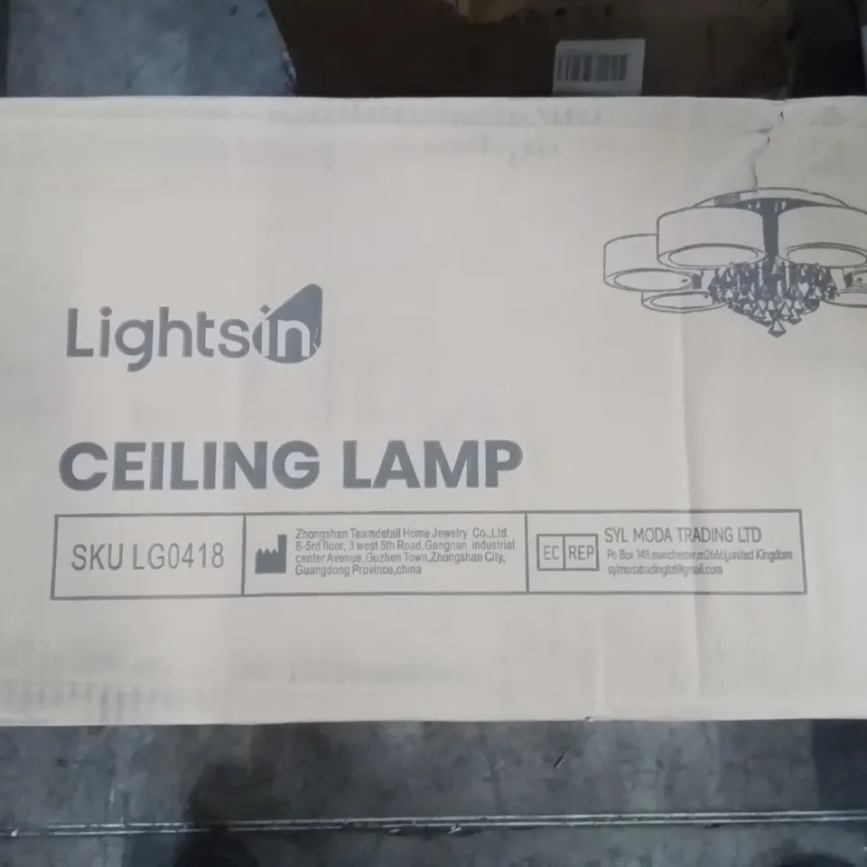 BOXED LIGHTS IN CEILING LAMP
