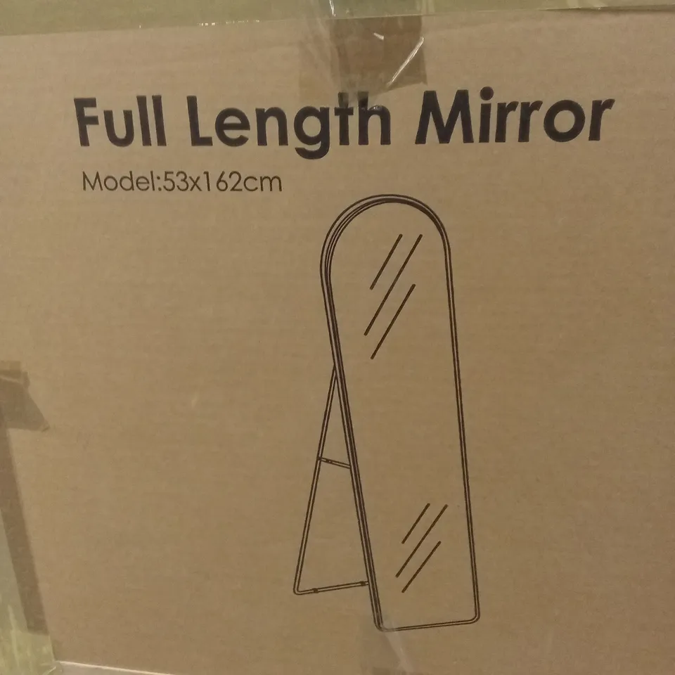 BOXED FULL LENGTH MIRROR - BLACK (1 BOX)