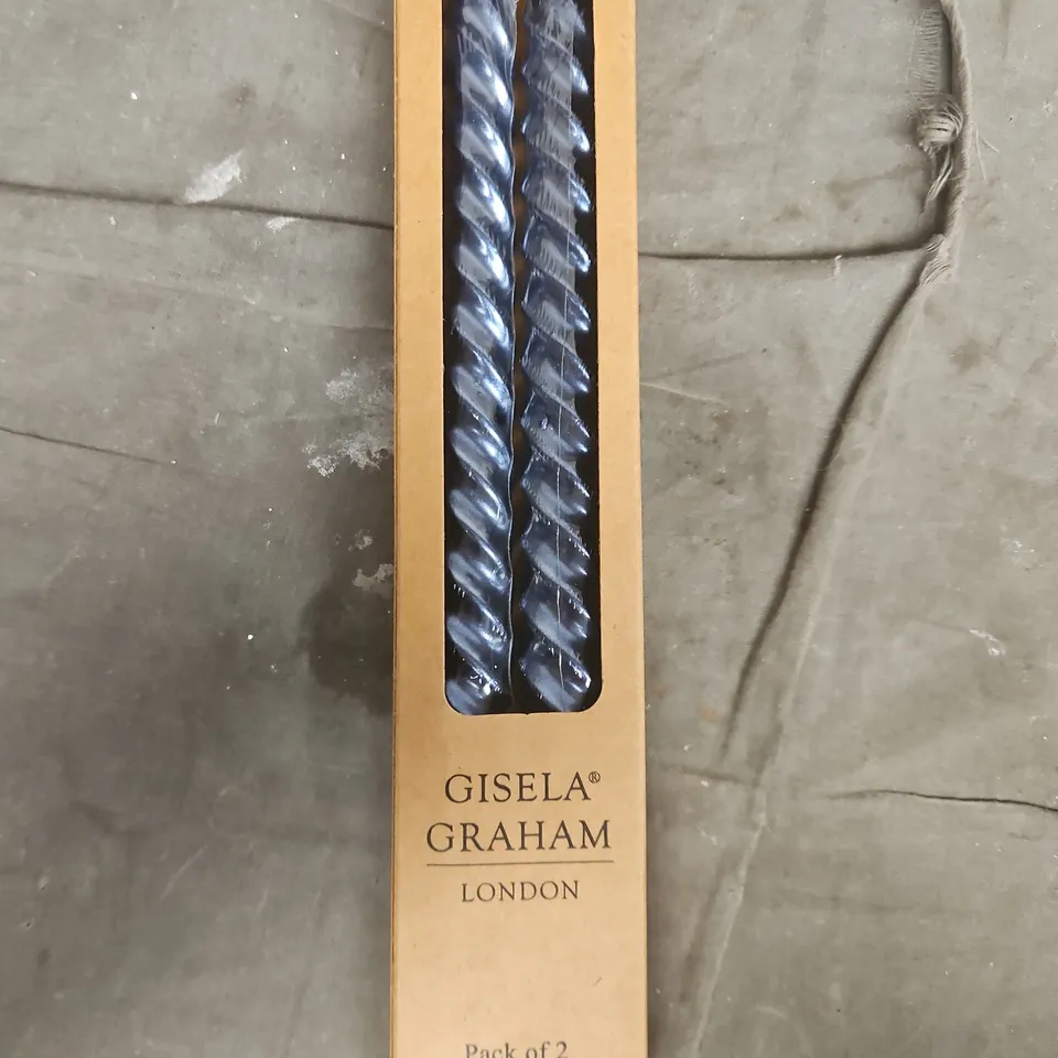 12 X BOXES OF GISELA GRAHAM DINNER CANDLES - 2 CANDLES PER BOX 