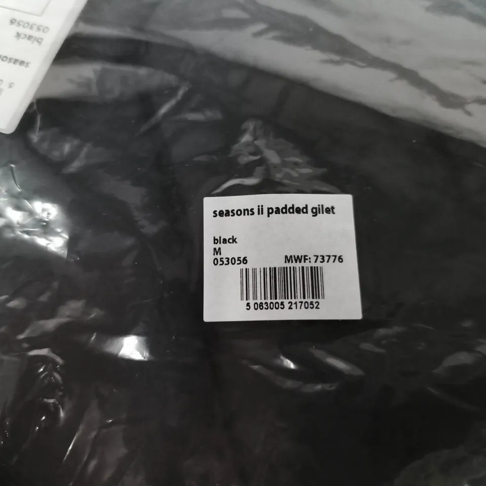 BAGGED MOUNTAIN WAREHOUSE SEASONS II PADDED GILET – BLACK – SIZE M