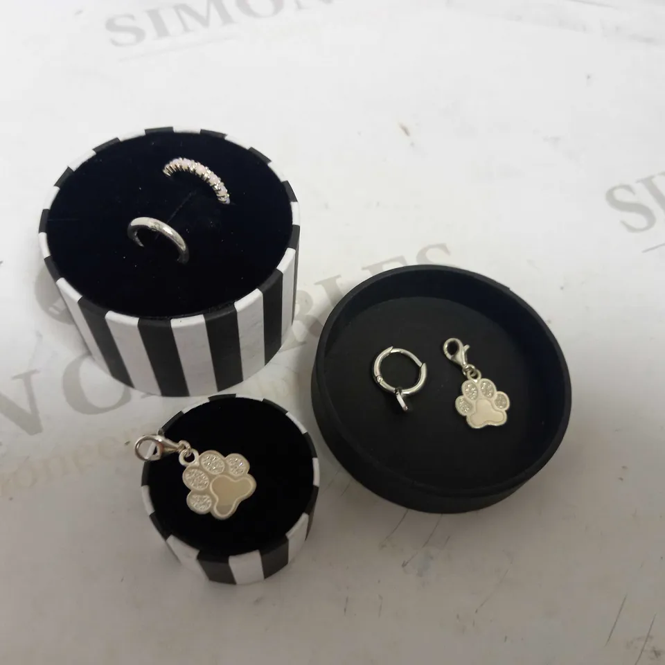 LOT OF 3 THOMAS SABO SINGLE EARRINGS + 2 CHARMS  RRP £225