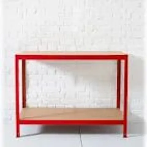 BOXED NEO HEAVY DUTY METAL STEEL WORKBENCH - RED (1 BOX)