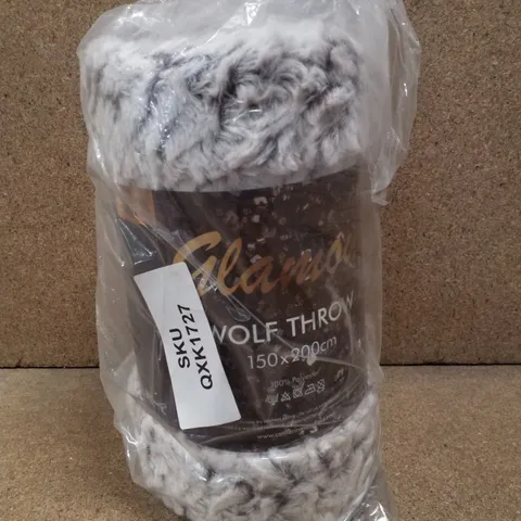 GLAMOUR WOLF THROW 150×200CM