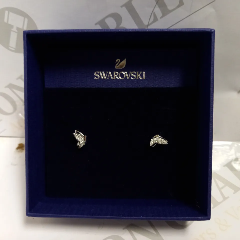SWAROVSKI LILIA STUD EARRINGS - SILVER 