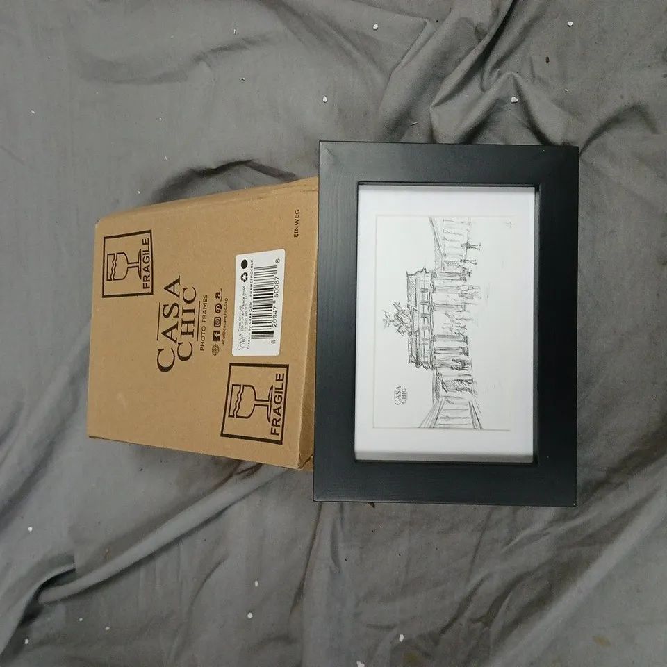 CASA CHIC PICTURE FRAMES, BLACK APPROX 3 PER BOX
